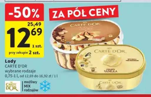 Lody Carte D'Or Tiramisu +1 wariant
