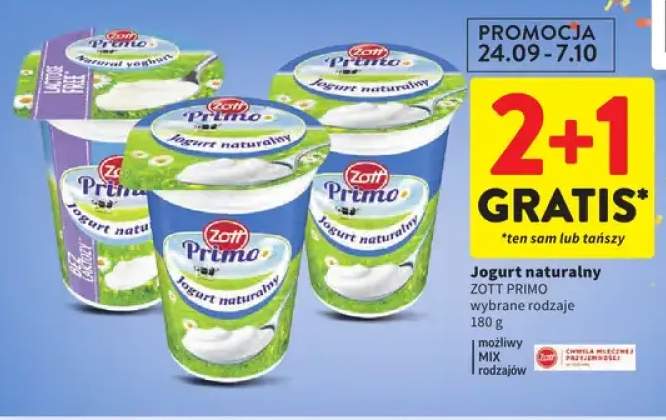 Jogurt naturalny Zott Primo