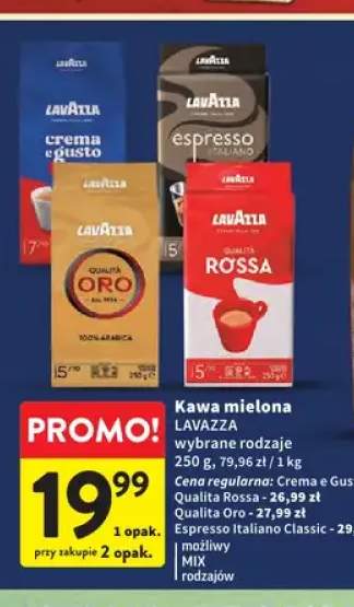 Kawa mielona Lavazza Crema e Gusto +3 warianty