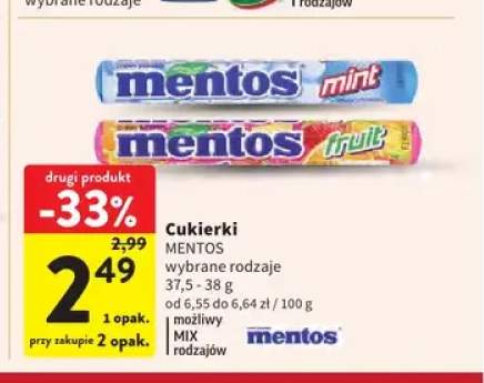 Cukierki Mentos Mint +1 wariant