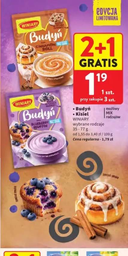 Budyń Winiary +1 wariant