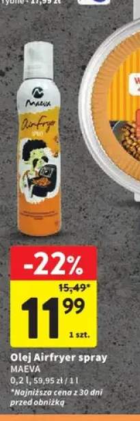 Olej rzepakowy Airfryer spray Maeva