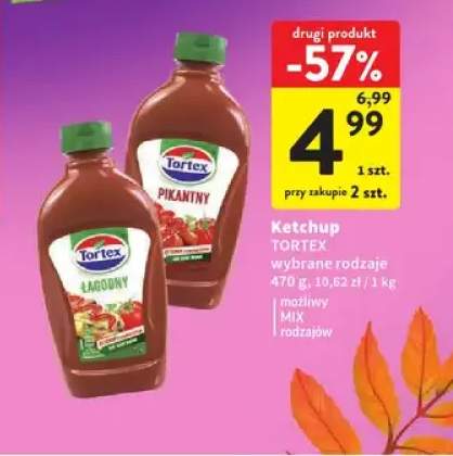 Ketchup łagodny Tortex +1 wariant