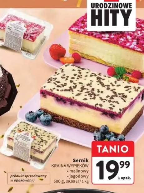 Sernik malinowy Kraina Wypieków +1 wariant