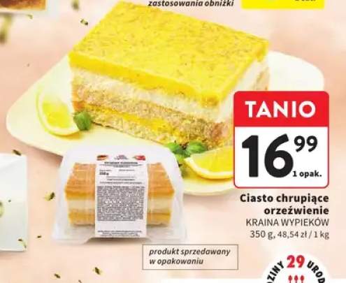 Ciasto chrupiące orzeźwienie Kraina Wypieków