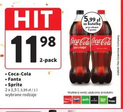 Napój gazowany Coca-Cola 2-pak +2 warianty