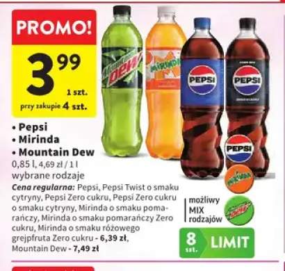 Napój gazowany Pepsi +7 wariantów