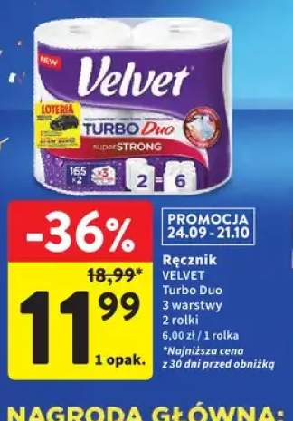 Ręcznik Velvet Turbo Duo 3 warstwy