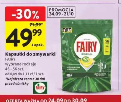 Kapsułki do zmywarki Fairy