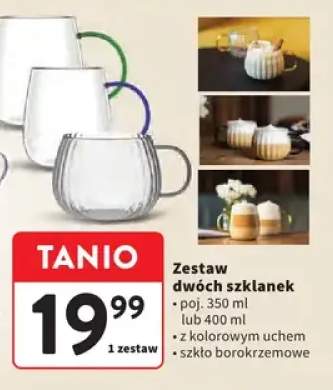 Zestaw dwóch szklanek 350 ml +1 wariant