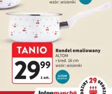 Rondel emaliowany 16 cm Altom