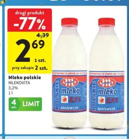 Mleko polskie Mlekovita 3,2%
