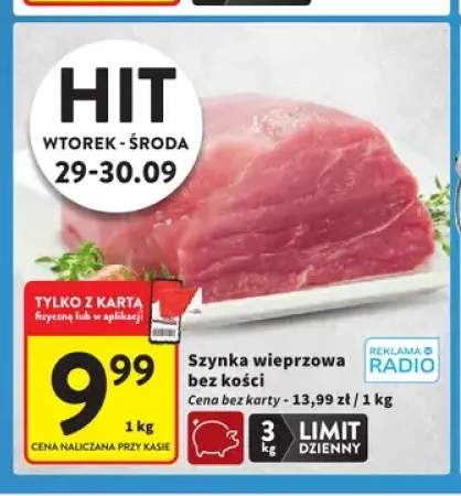 Szynka wieprzowa bez kości