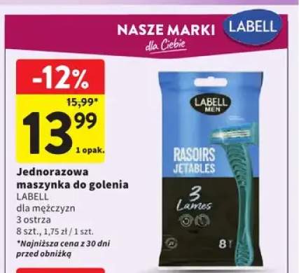 Jednorazowa maszynka do golenia Labell dla mężczyzn 3 ostrza