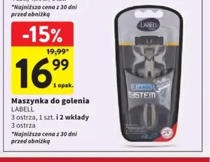 Maszynka do golenia Labell 3 ostrza 1 szt. i 2 wkłady 3
