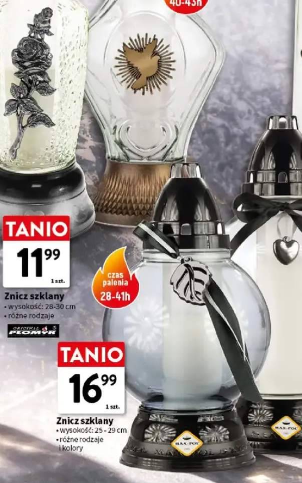 Znicz szklany Luks