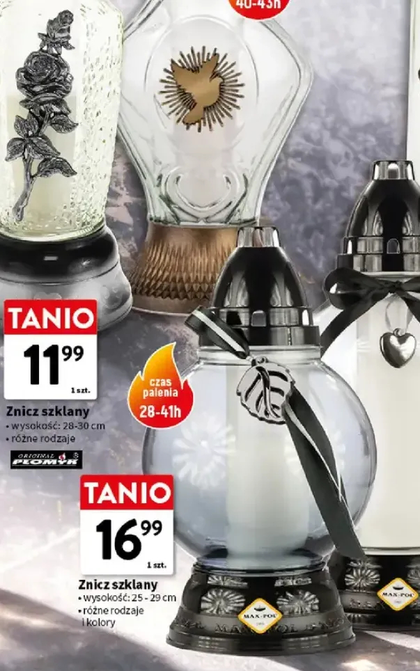 Znicz szklany Luks