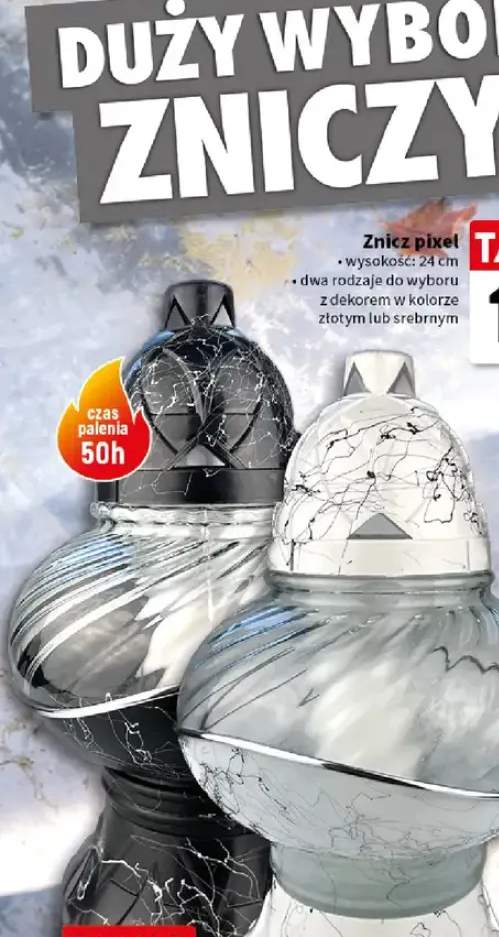 Znicz szklany 28-30 cm Original Płomyk