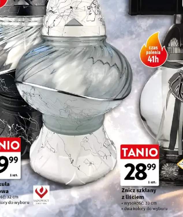 Znicz szklany 25-29 cm Max-Pol