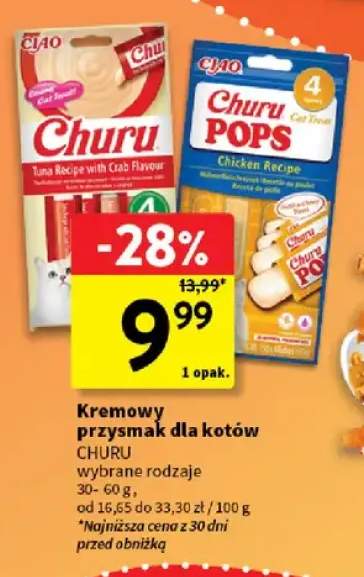 Kremowy przysmak dla kotów Churu