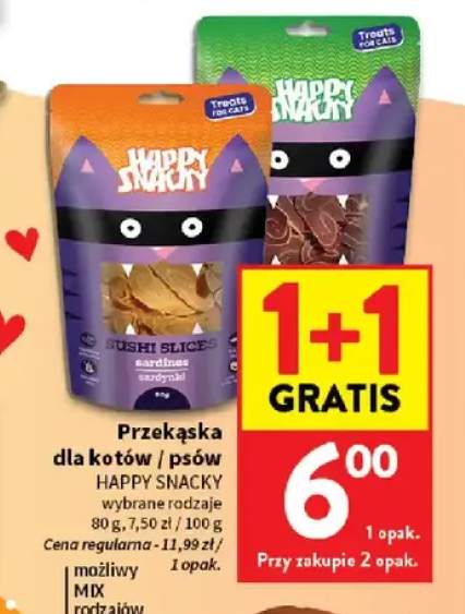 Przekąska dla kotów i psów Happy Snacky