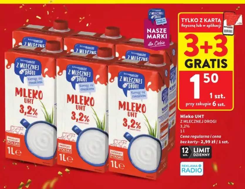 Mleko UHT Z Mlecznej Drogi 3,2%