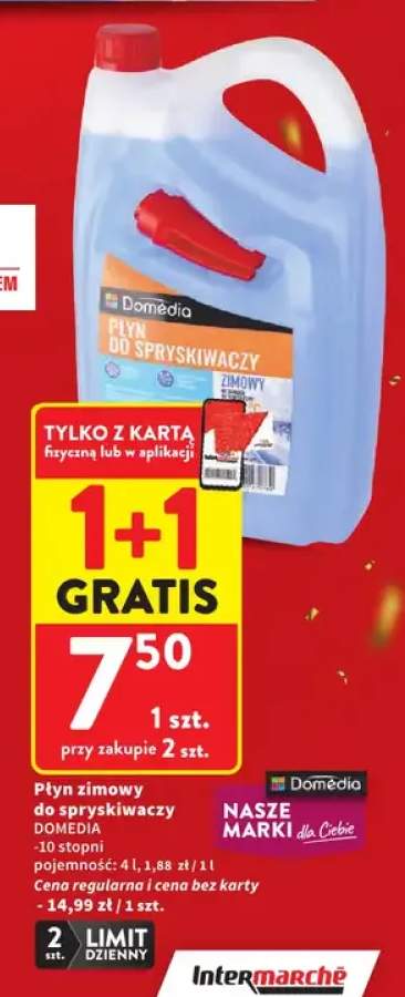 Płyn zimowy do spryskiwaczy -10 stopni Domedia