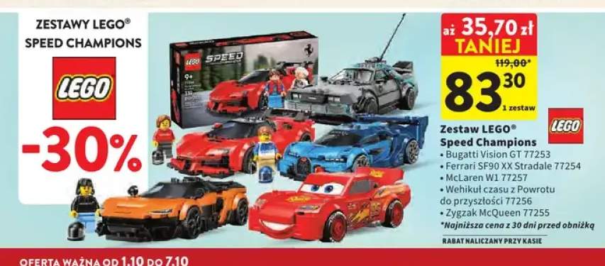 Zestaw LEGO Speed Champions Ferrari SF90 XX Stradale 77254 +4 warianty
