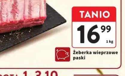 Żeberka wieprzowe paski