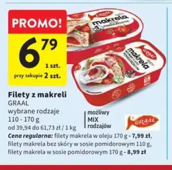 Filety z makreli w oleju Graal +2 warianty