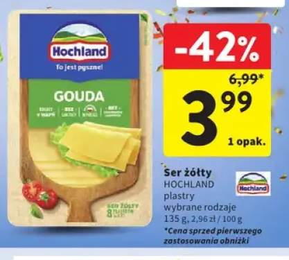 Ser żółty w plastrach Hochland