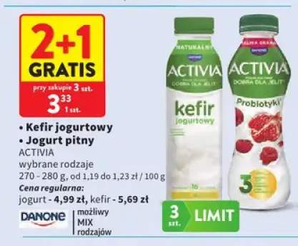 Kefir jogurtowy Activia +1 wariant