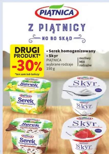 Serek homogenizowany waniliowy Piątnica +5 wariantów