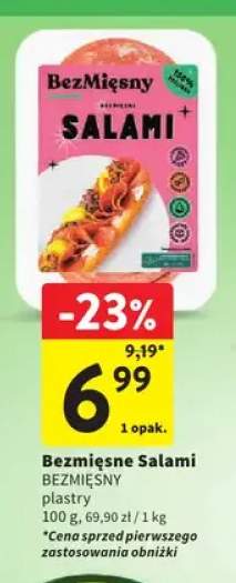 Bezmięsne Salami plastry Bezmięsny