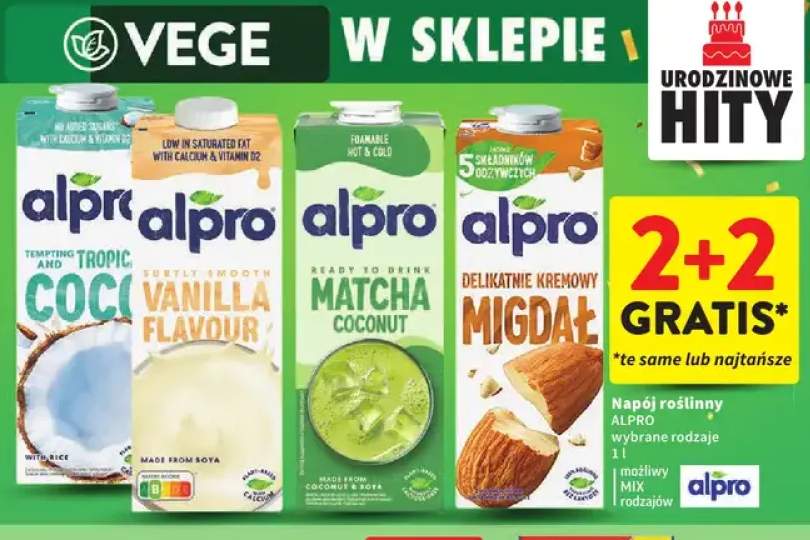 Napój roślinny kokosowy Alpro +3 warianty