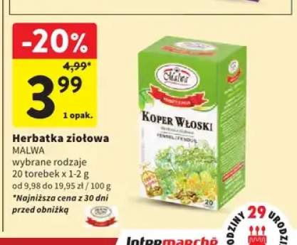 Herbatka ziołowa Malwa