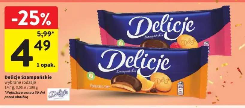 Biszkopty Delicje Szampańskie