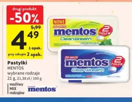 Pastylki Mentos