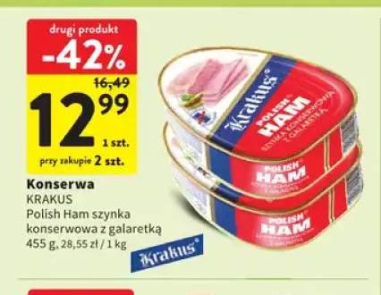 Konserwa Krakus Polish Ham szynka konserwowa z galaretką