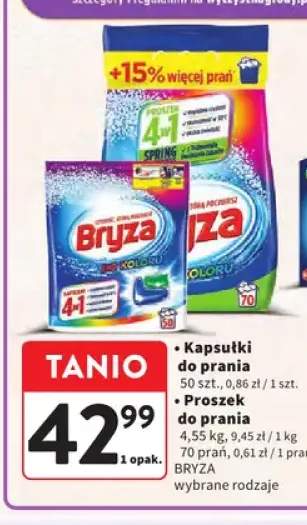 Kapsułki do prania Bryza +1 wariant