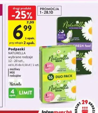 Podpaski Naturella