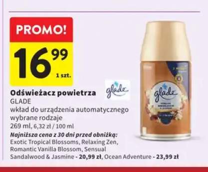 Odświeżacz powietrza wkład do urządzenia automatycznego Glade