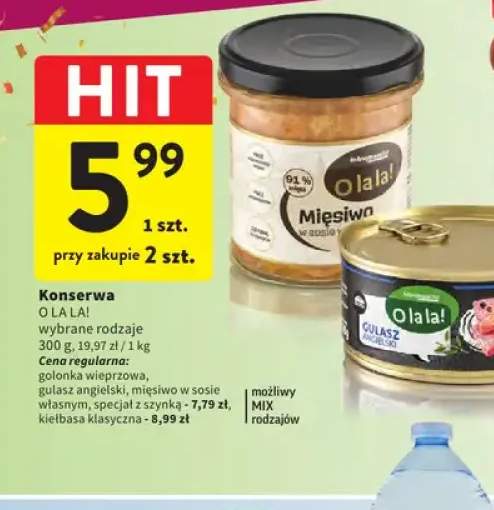 Konserwa golonka wieprzowa O la la! +4 warianty