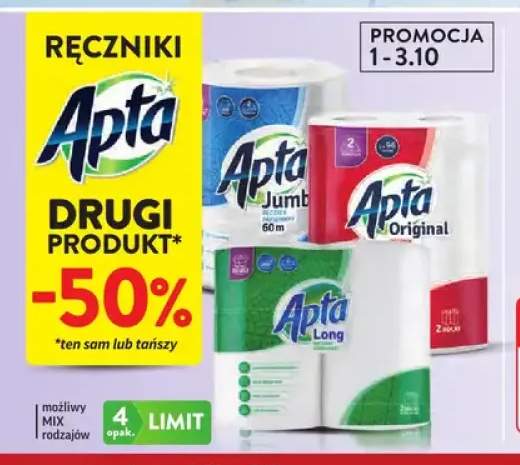 Ręcznik papierowy Original Apta +2 warianty