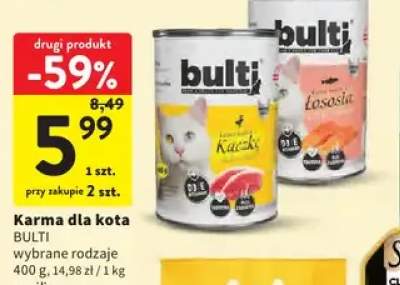 Karma dla kota Bulti z kaczką +1 wariant