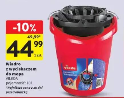 Wiadro z wyciskaczem do mopa 10 l Vileda