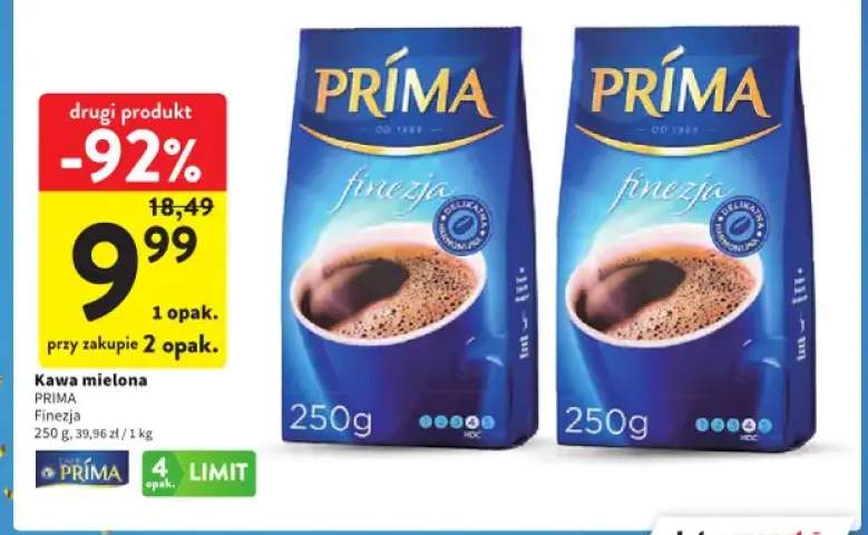 Kawa mielona Prima Finezja