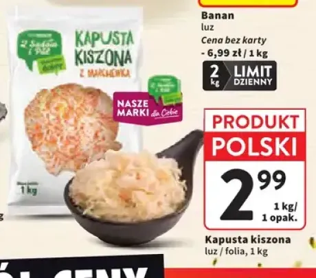 Kapusta kiszona luz +1 wariant