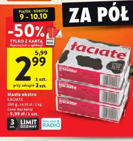 Masło ekstra Łaciate