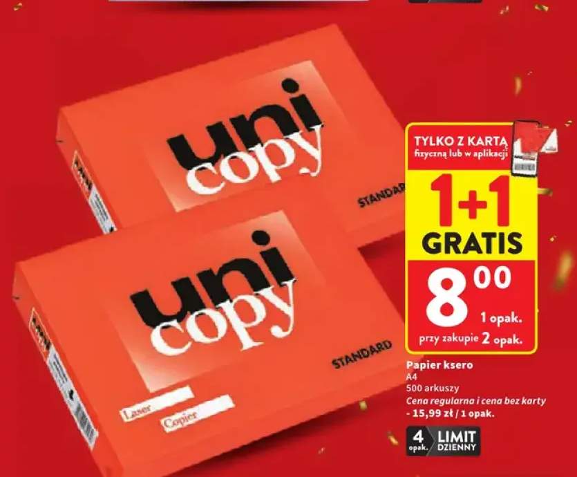 Papier ksero A4 Uni Copy